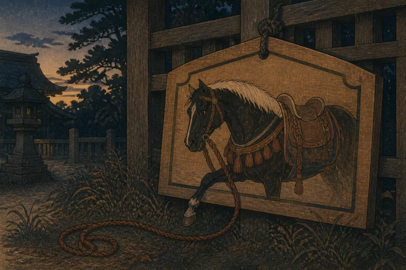 駆け出す絵馬のイメージ挿絵