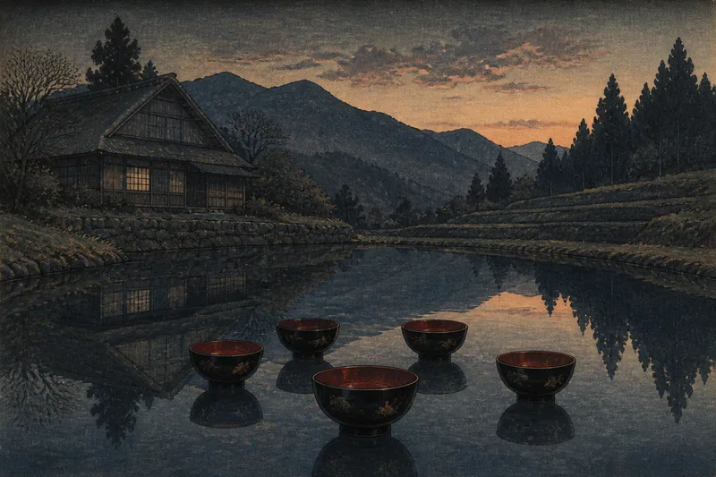 南アルプスの能蔵池の椀貸しのイメージ挿絵