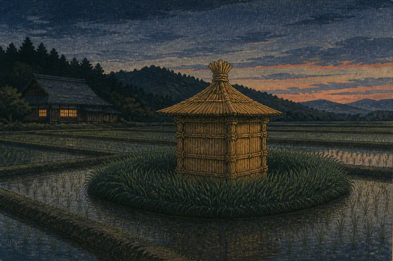 藁の宮がある田のイメージ挿絵