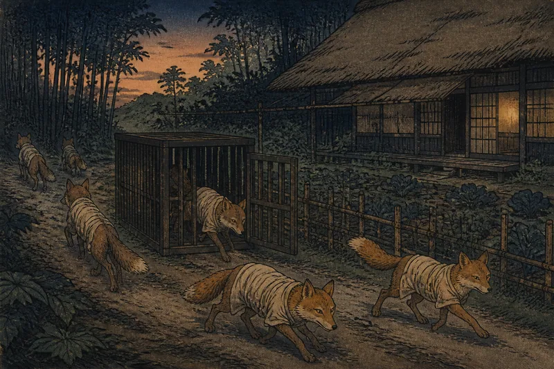 曽於市の飼い主の死後に散るヤコのイメージ挿絵