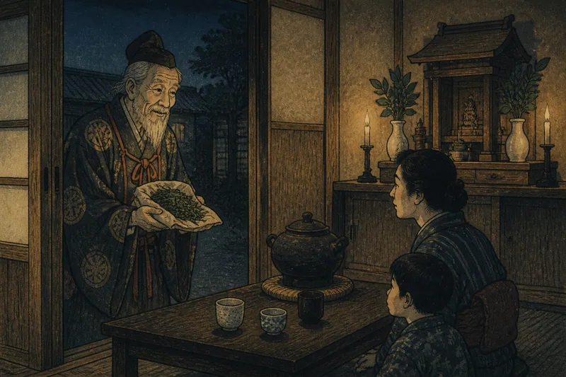 川崎の厄神の茶薬のイメージ挿絵