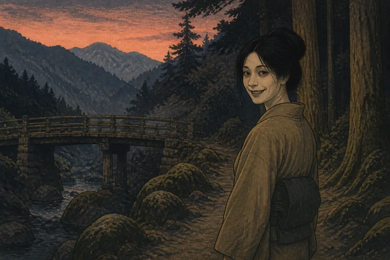 久万高原の微笑む山女郎のイメージ挿絵