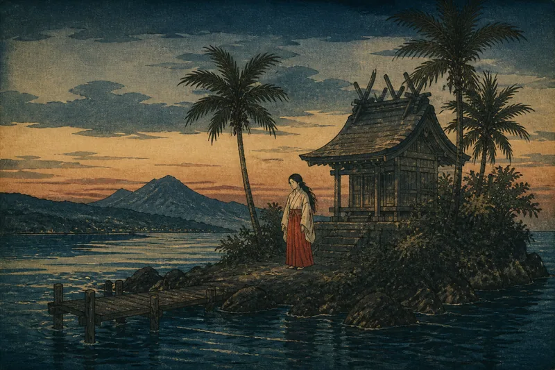 びろう神社の神様の奥さんのイメージ挿絵