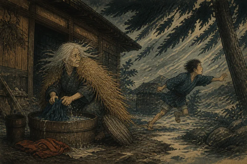 ヤマンバの洗濯日のイメージ挿絵