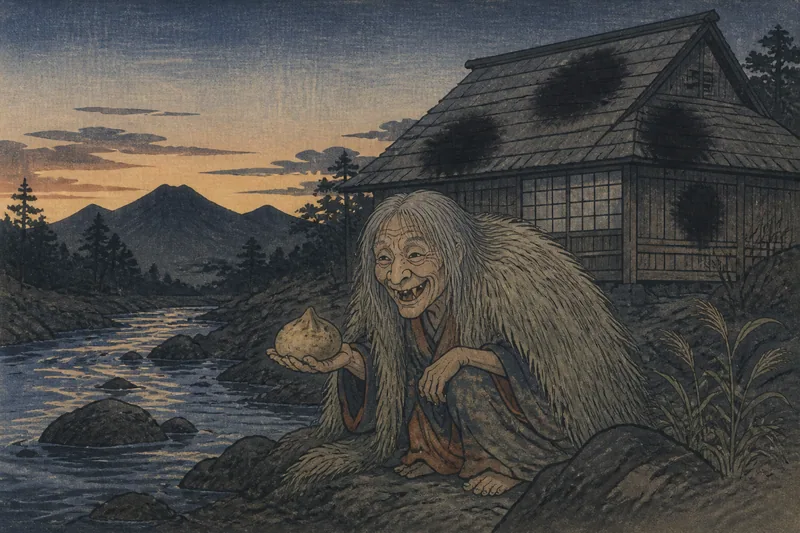 浜松のやまんばと焼き石のイメージ挿絵