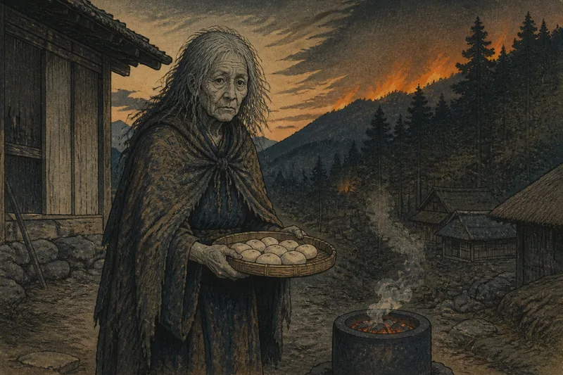 飯田の山姥を追う毒団子のイメージ挿絵