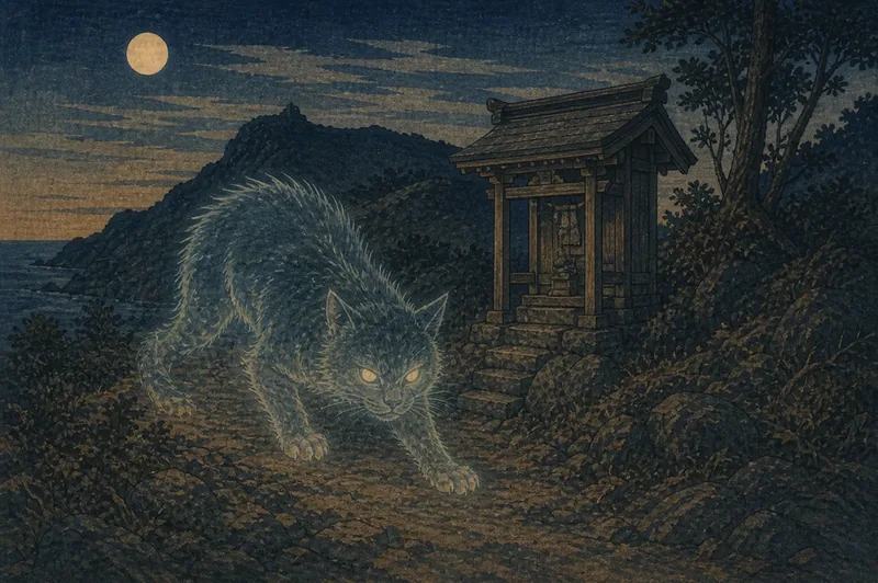 退治された山猫の祟りのイメージ挿絵