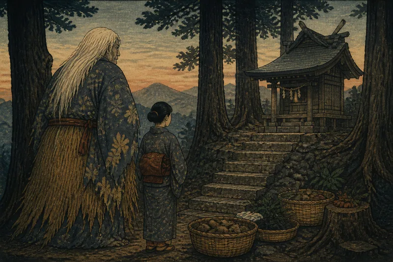 山のバアサンのイメージ挿絵