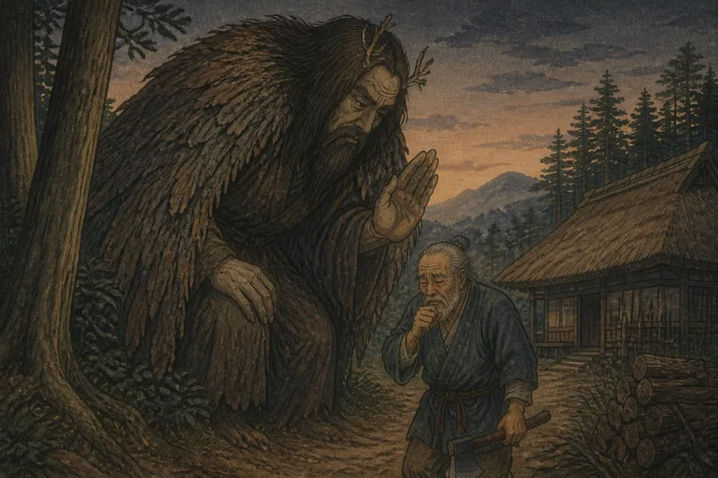 福島の山の神に隠されぬ作法のイメージ挿絵