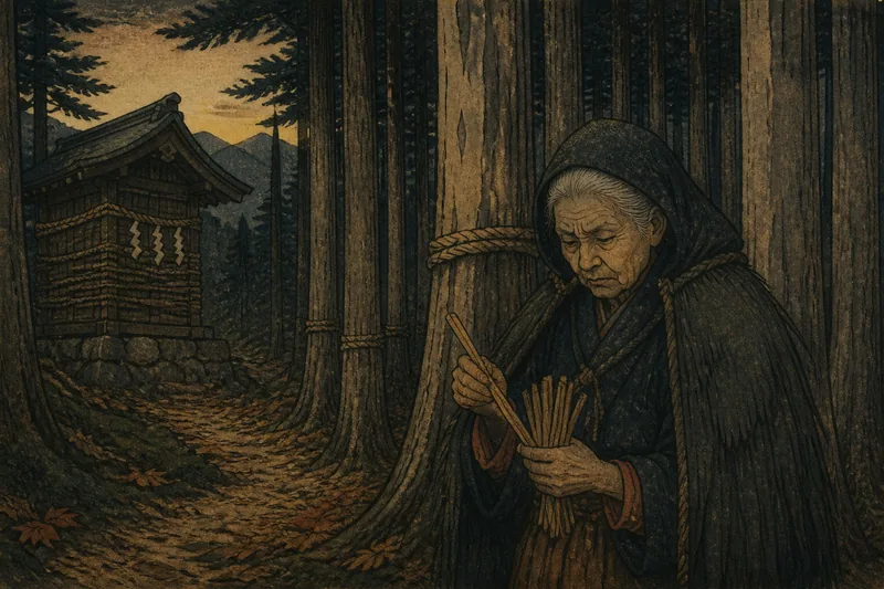 岩美の山の神の木数え忌日のイメージ挿絵