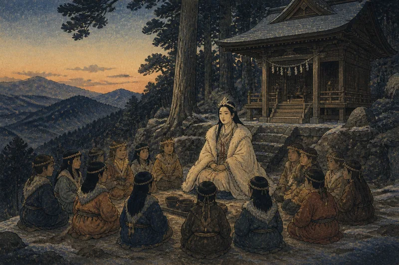 久慈の十二人産む山の神のイメージ挿絵