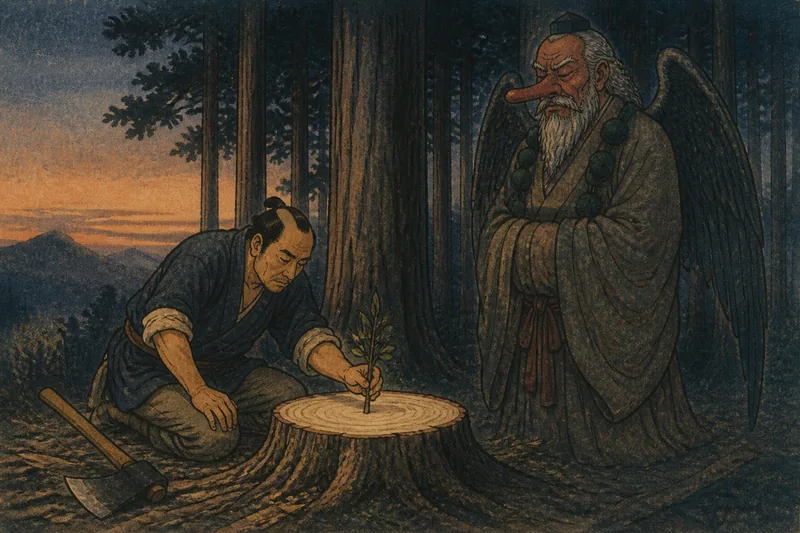 山の神のイメージ挿絵