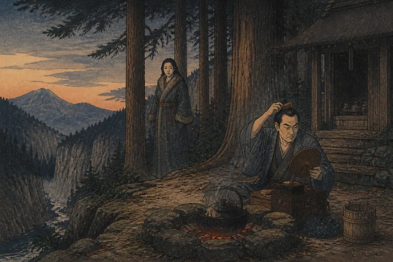 志布志の山の神の山入り作法のイメージ挿絵