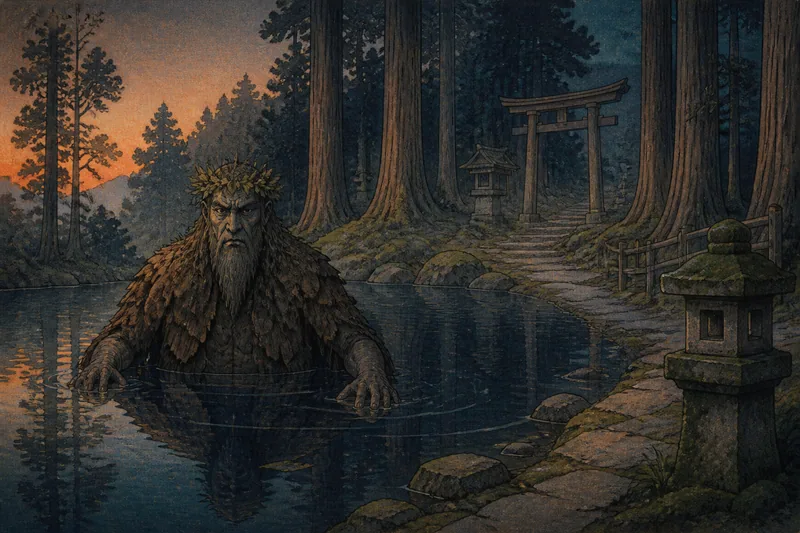 鶴岡の摩耶山の神の生まれのイメージ挿絵