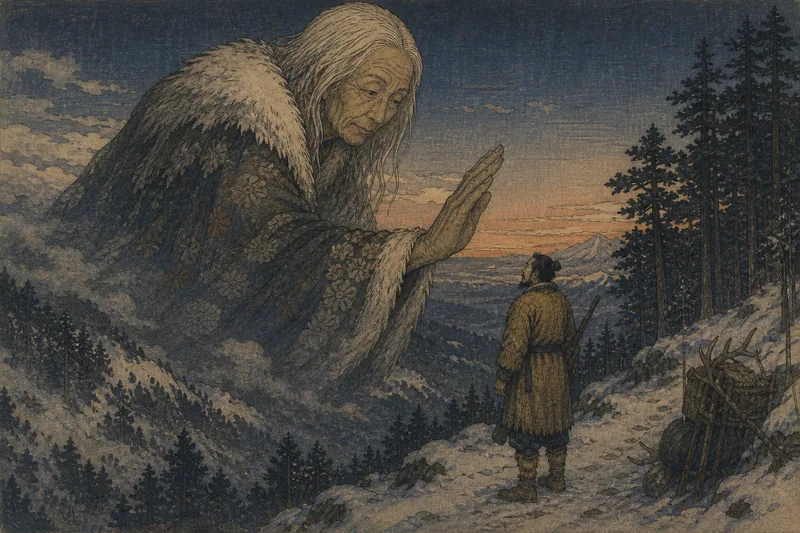 山の神の天罰のイメージ挿絵