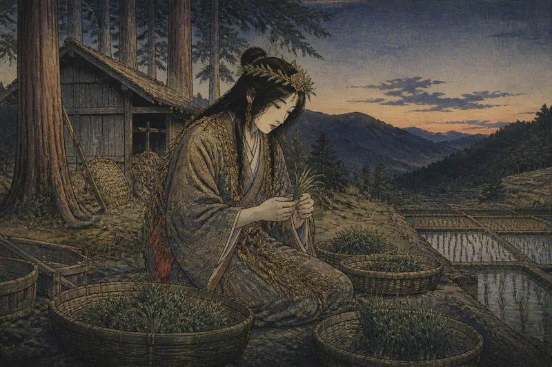 阿賀町の山の神禁忌のイメージ挿絵