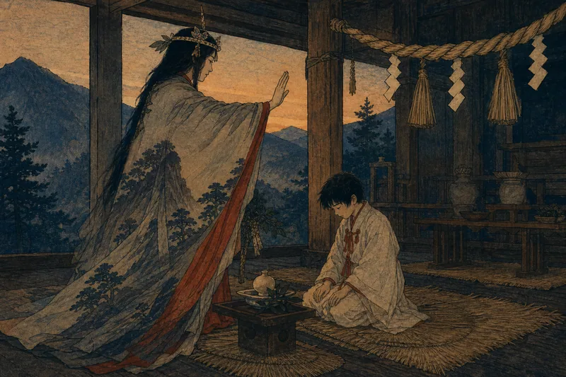 山の神おろしのイメージ挿絵