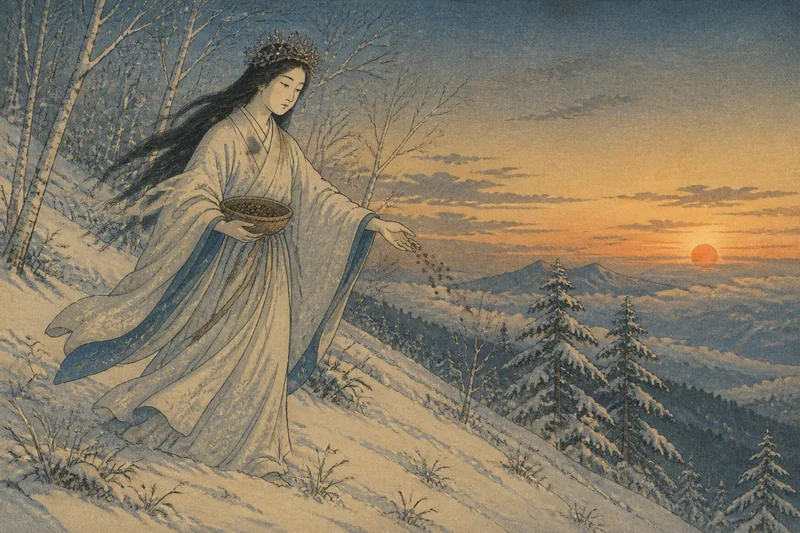 山の神様のイメージ挿絵