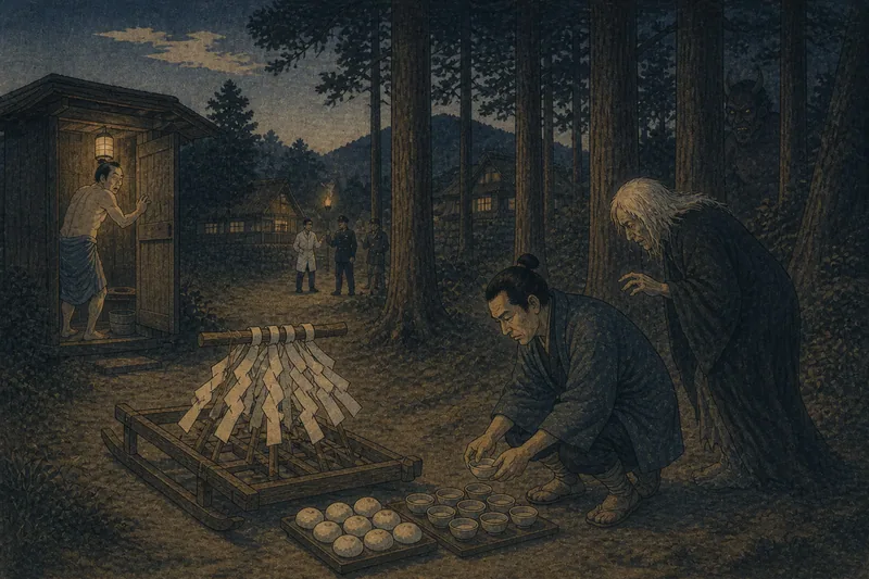 山橇と山の神への手向けのイメージ挿絵