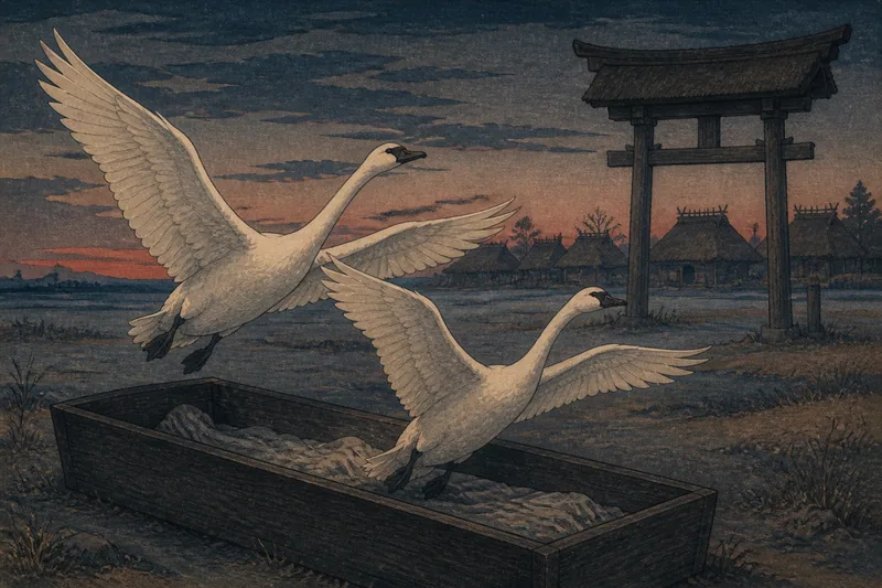 鳥出神社の白鳥のイメージ挿絵