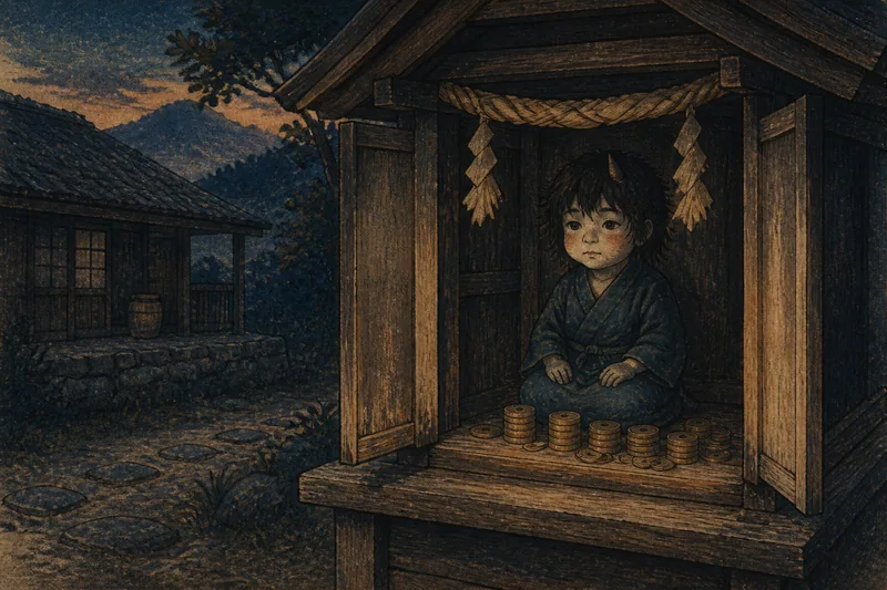 人吉の山童供養と金運のイメージ挿絵