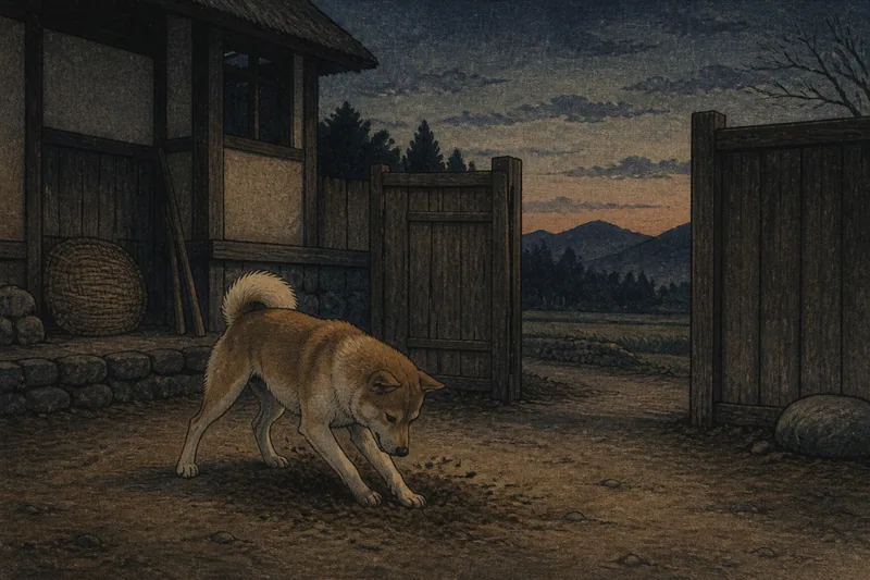 犬の凶兆のイメージ挿絵