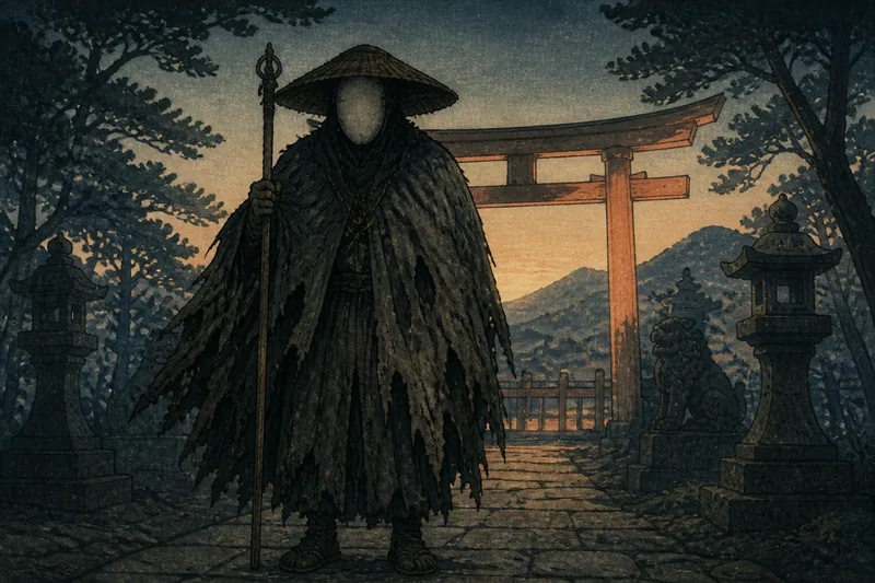 参道の妖怪のイメージ挿絵