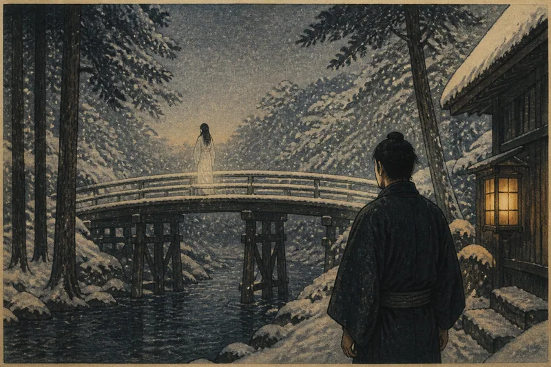 雪女郎のイメージ挿絵