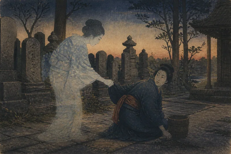 柳原の幽霊のイメージ挿絵