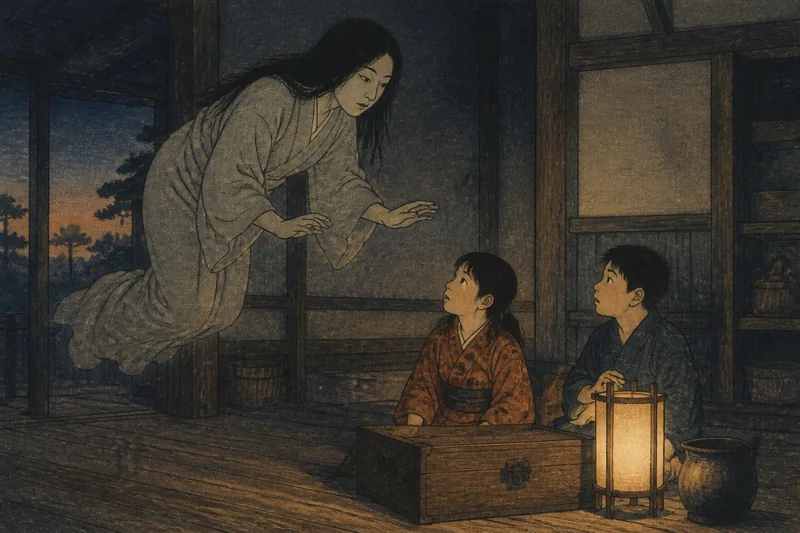 大町のしつけに使う幽霊のイメージ挿絵