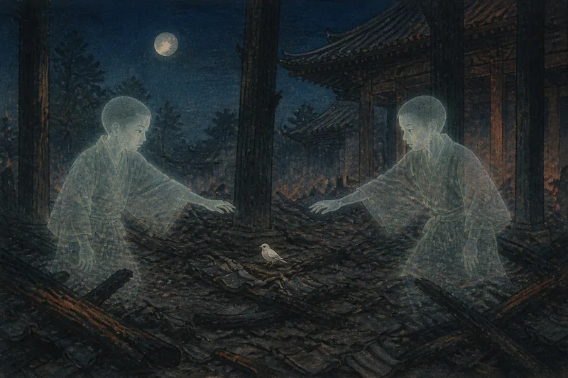 雀地獄の幽霊のイメージ挿絵