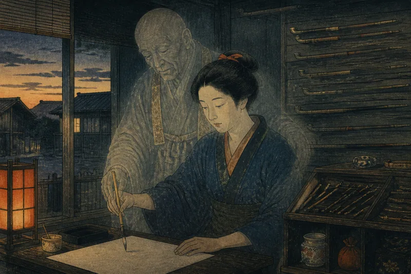煙管屋の娘に降りた祐天上人の霊のイメージ挿絵
