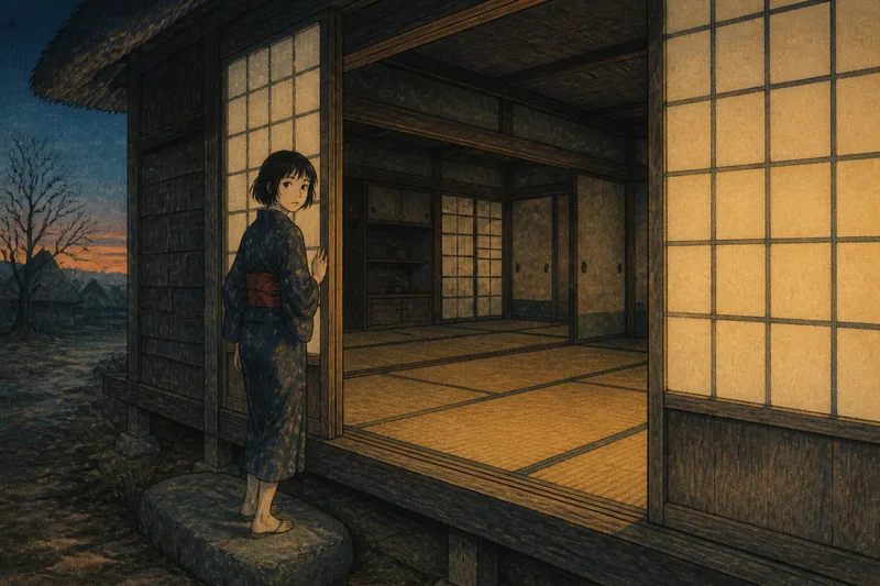 ザシキワラシの去った家のイメージ挿絵