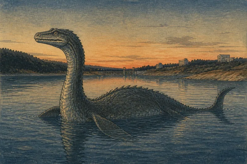 ゼグジェ湖の怪物のイメージ挿絵