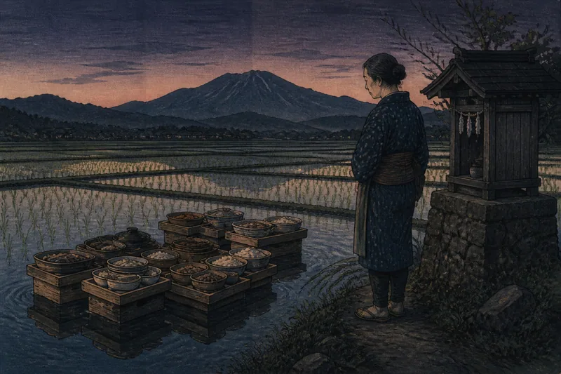 池田の膳椀を貸す池のイメージ挿絵