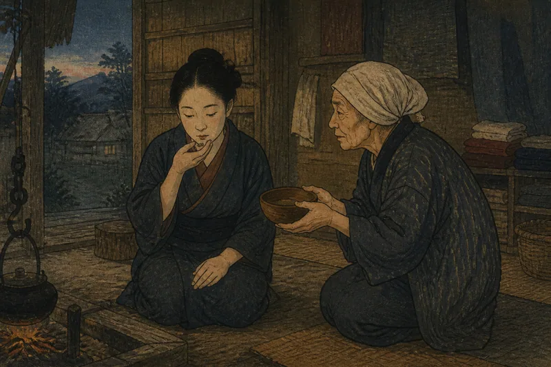 難産よけの麻の種のイメージ挿絵