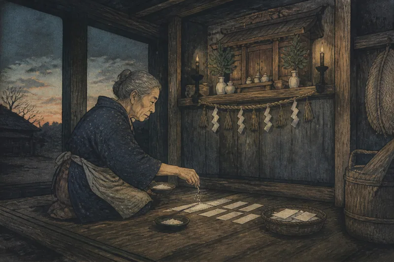 城里町に伝わる俗信のイメージ挿絵
