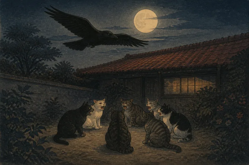 動物の物知らせのイメージ挿絵