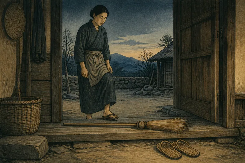 上田の箒にまつわる禁忌のイメージ挿絵